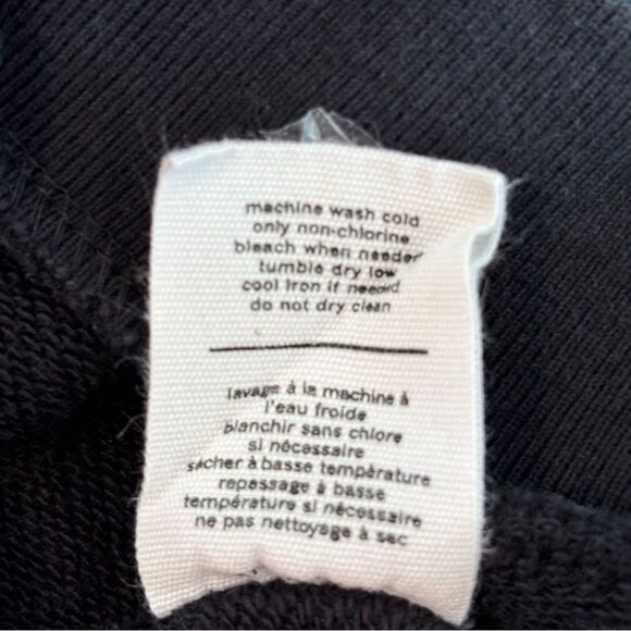 Oak + Fort Black Sweatshirt Sugar Embroidered XS - Picture 8 of 8